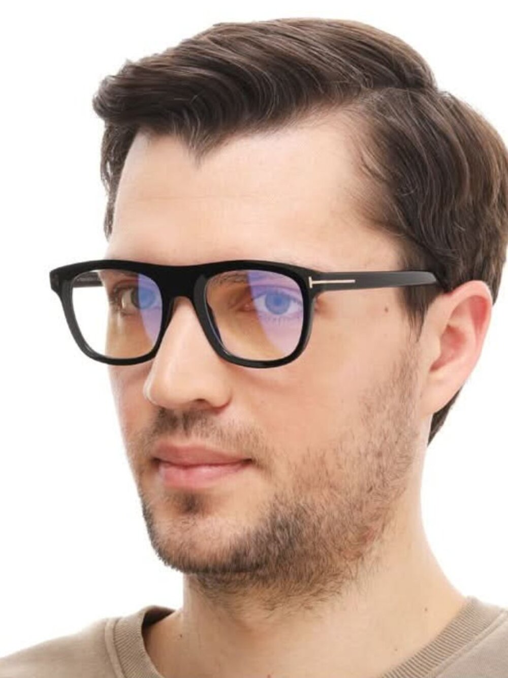 NEW TOM FORD FT5939-B/S 001 EYEGLASSES TF5939-B 001 BLACK MEN SQUARE EYEWEAR